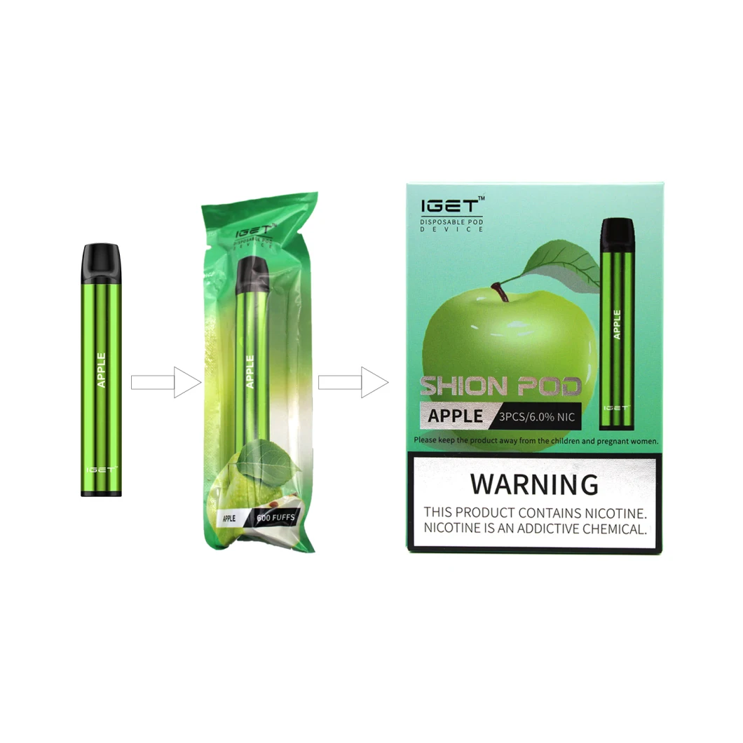 Disposable Electronic Cigarette Vape Disposable E Cigarette Iget Janna Cigarette Disposable Iget Shion Vape