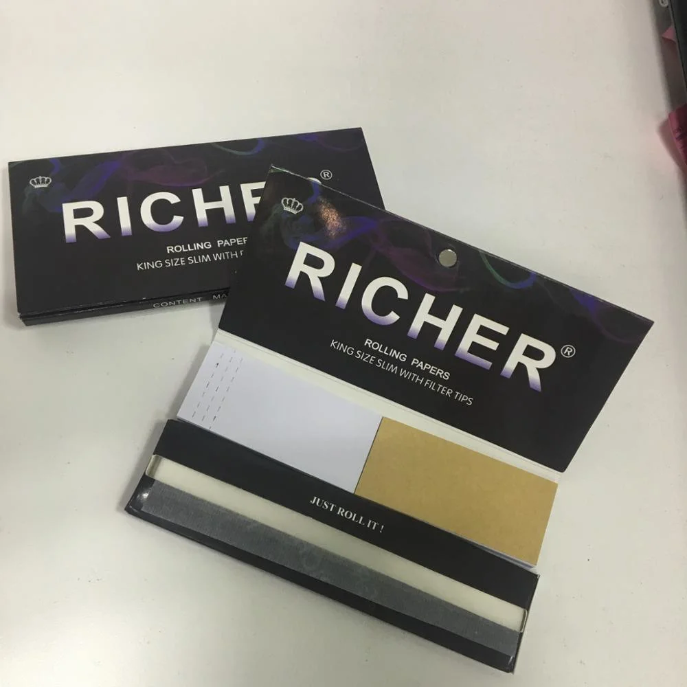 Custom Brand Premium Quality Smoking Rolling Papers with Filters