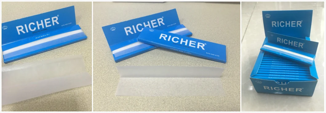 Custom High Quality Tobacco/Cigarette Rolling Papers Fsc. SGS Accessed