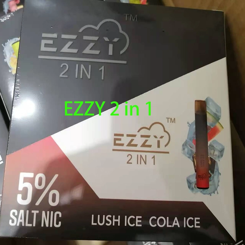 Newest Ezzy 2 in 1 Disposable Vape Pen 2 Flavors in Vape 5 Flavors Options