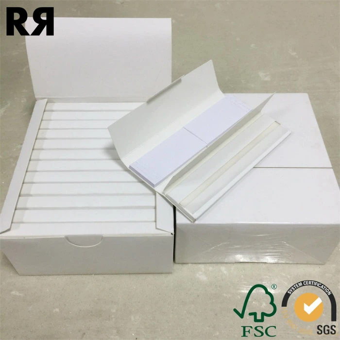 Richer Custom Brand 13GSM White Custom Cigarette Rolling Paper with Filter Tips