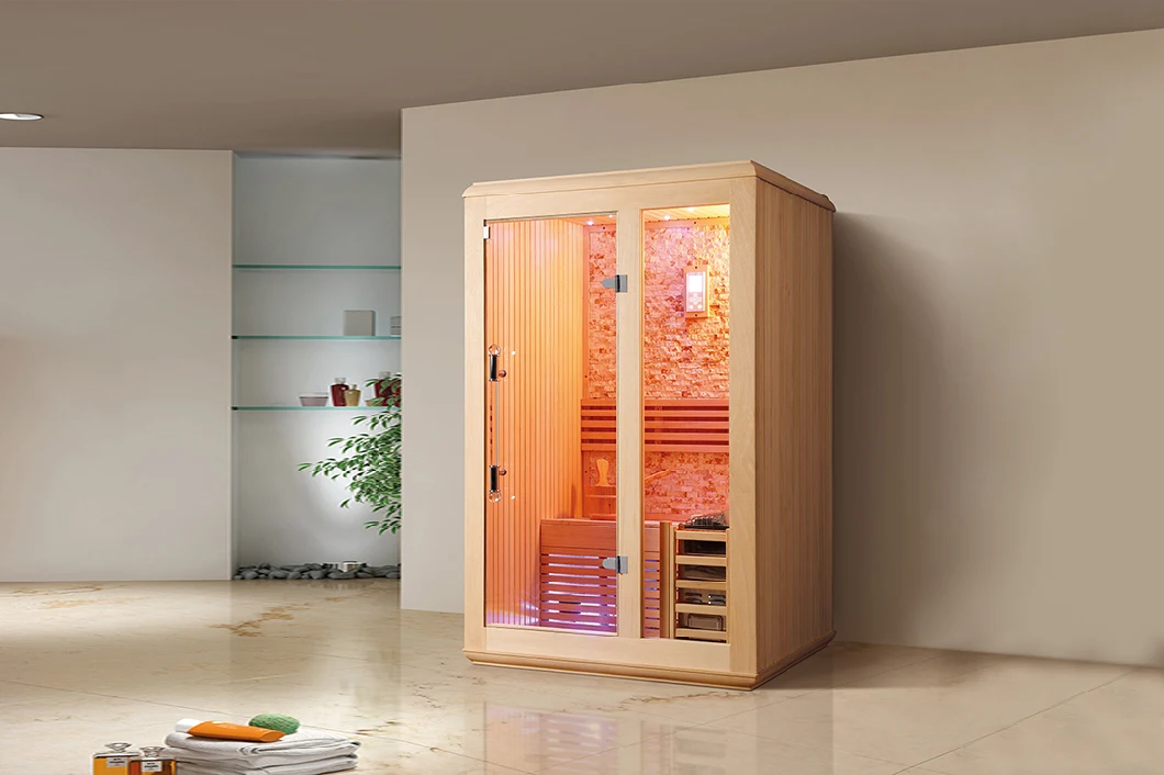 Modern Sauna Room House with Sauna Heater and Sand Timer