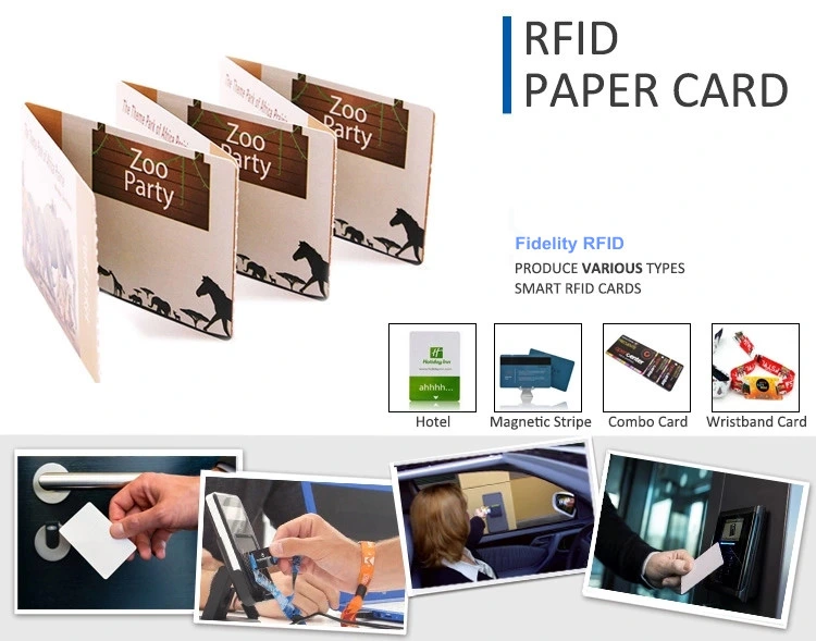 Custom Printable Fan Fold Thermal Paper RFID Ticket