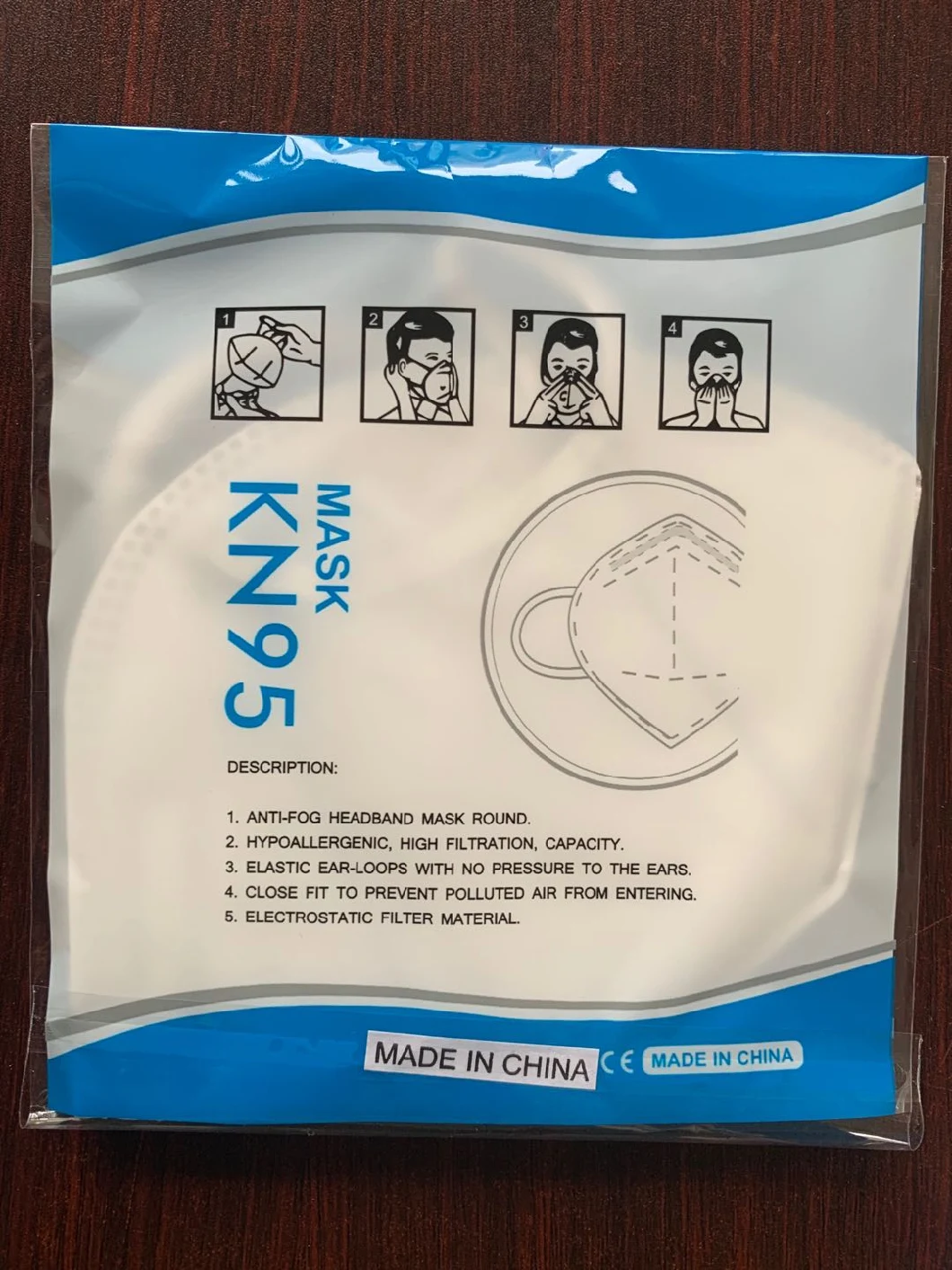High Quality Pm2.5 Air Filtered 5 Ply Kn-95 Non-Medical Disposable Face Mask