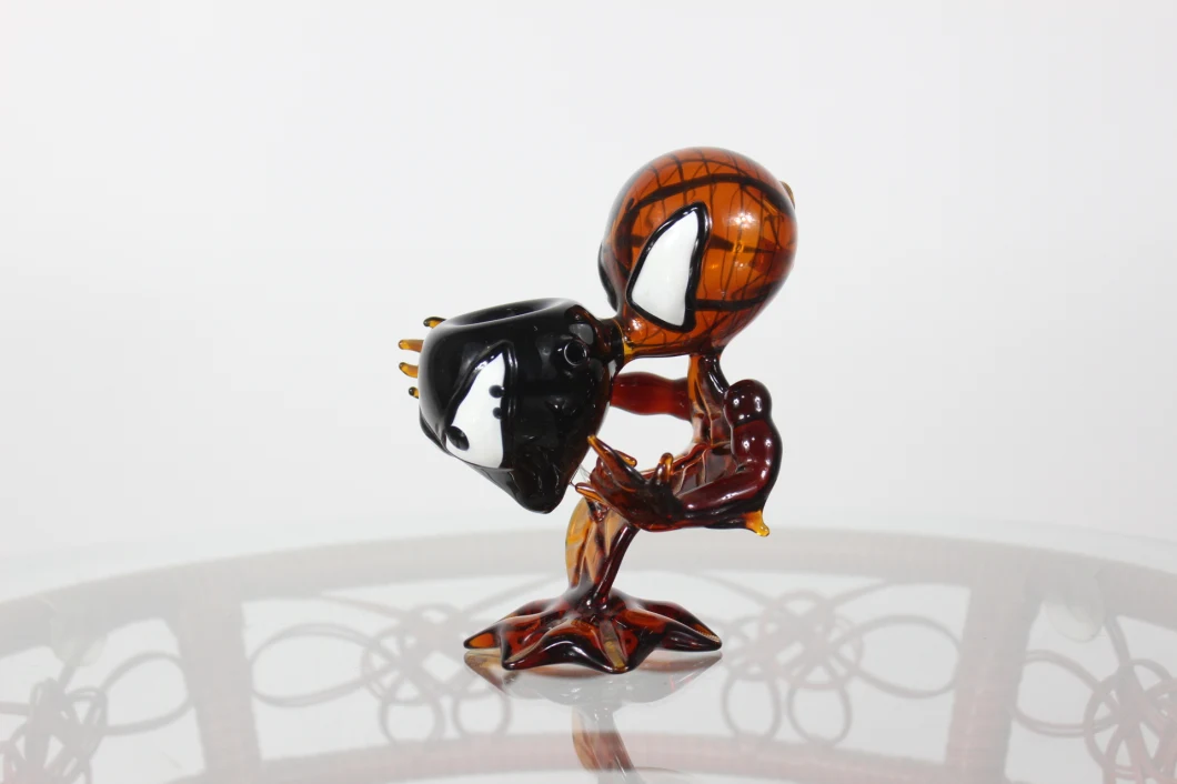 New Design Black Tobacco Pipe Brosilicate Glass Water Pipe Hand Made Glass Smoking Pipe Creative