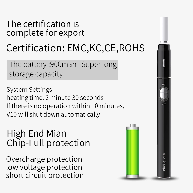 Iqos E-Cigarette Disposable Pods 900mAh Posh Vape Pen Pluscig Ecig