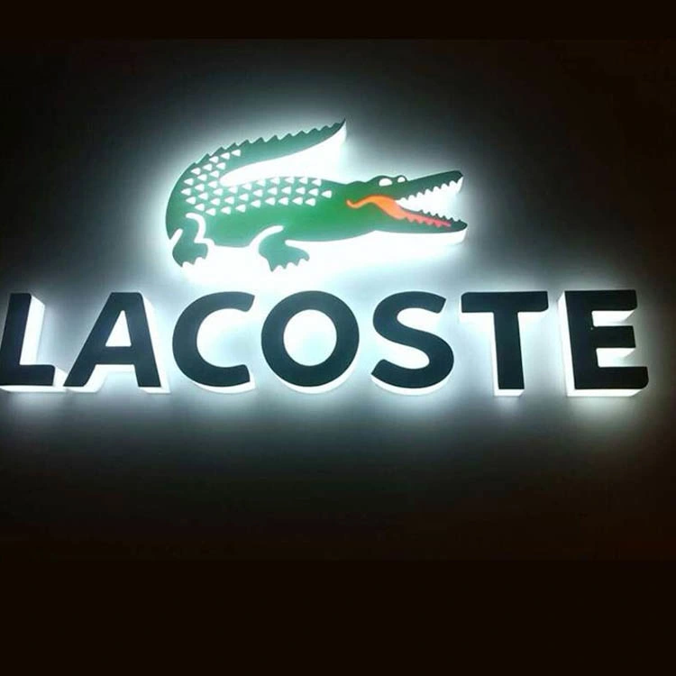 Outdoor Store LED Backlit Lighted Acrylic Fashion Store Letter Sign