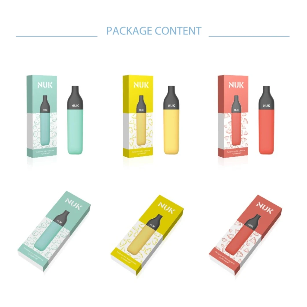 Newest Disposable E Cigarette Nuk Vape Pen Puff Bar Disposable E-Cigarette Vape Pod