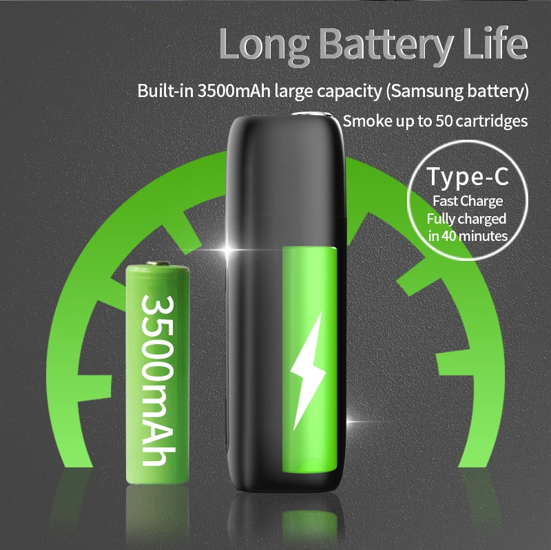 2021 New Electronic Cigarette Smoking Device 3500 mAh Battery Iqos Device 18650 Mod
