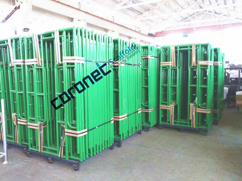 ANSI Building Material Construction High Quality Powder Coated Drop Lock Walk Thru Frame System Scaffold (CSWT564DL)