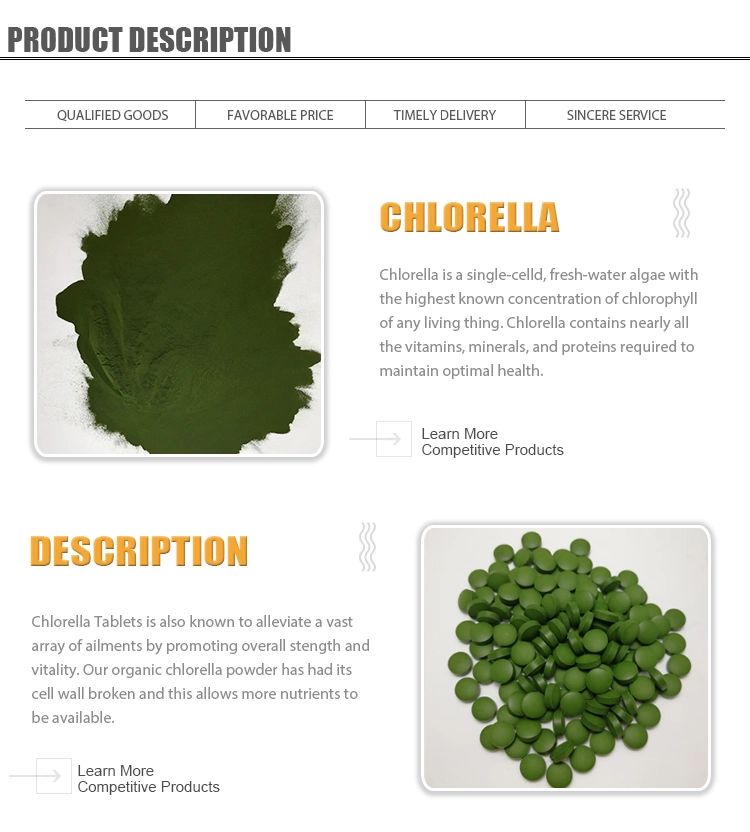 Fine Green Algae Powder Chlorella Powder 100% Pure