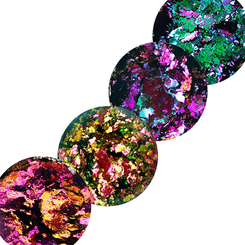 Chameleon Glitter Flakes for Nail Art Decoration Multichrome Chameon Flakes for Eyeshadow