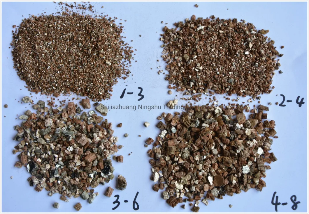 Lightweight Expanded Vermiculite for Brake Pads Clutch Linings Vermiculite 20-40mesh 40-60mesh