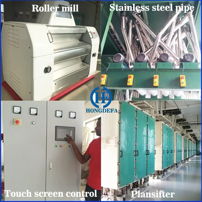 50t Maize Flour Machinery Corn Flakes Grinding Facility