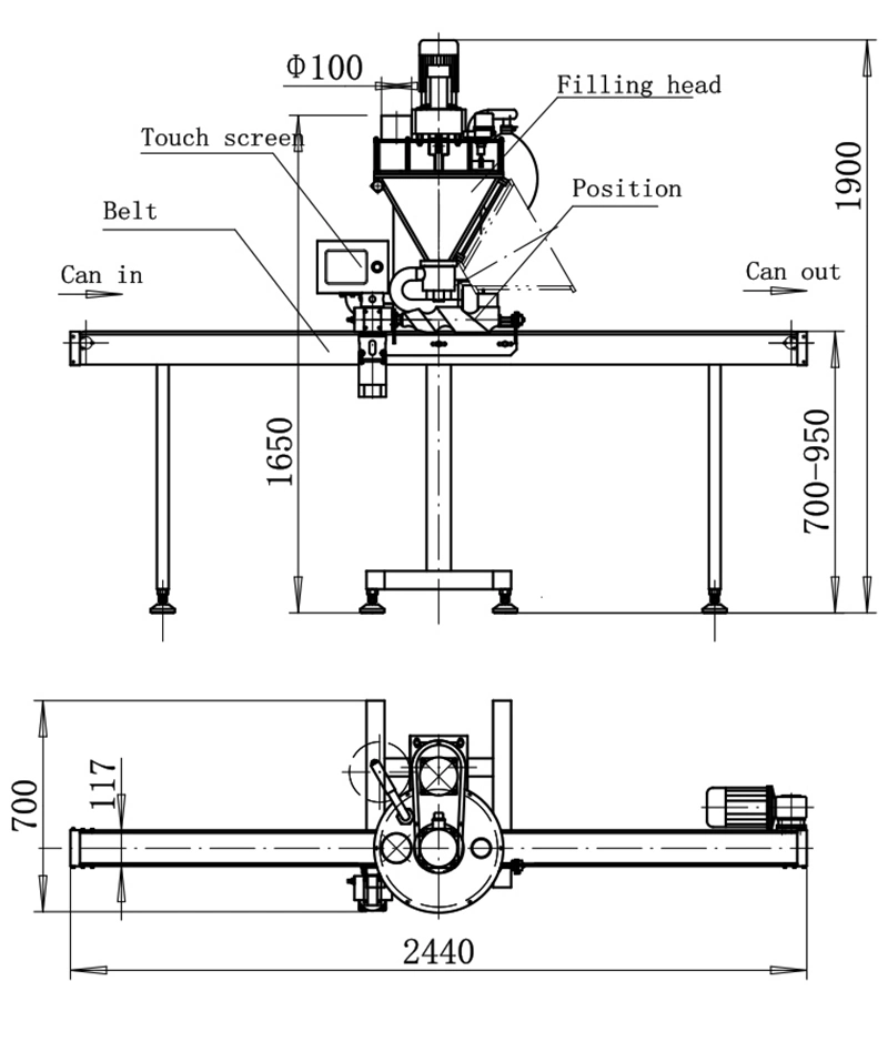 Pouch Filling Machine Automatic Weighing Coffee Powder Packing Machine Small Powder Filling Machine