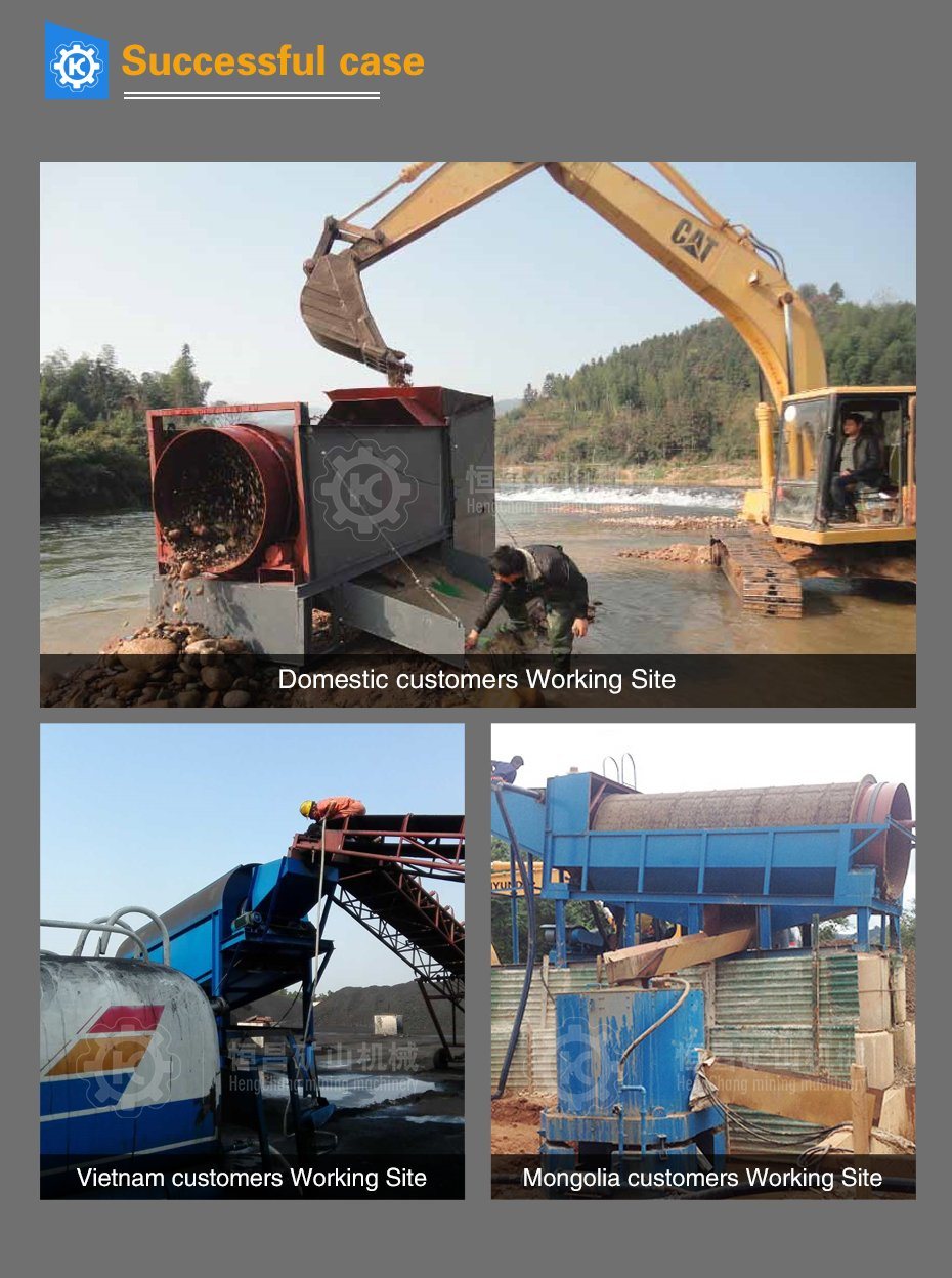 Portable Gold Mining Equipment Small Gold Recovery Wash Plants for Alluvial Gold Trommel