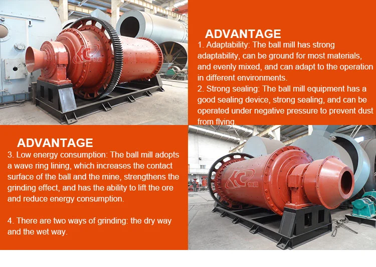 Energy-Saving Grinding Equipment Limestone Bentonite Zircon Sand Stone Dry/Wet Grinding Ball Mill