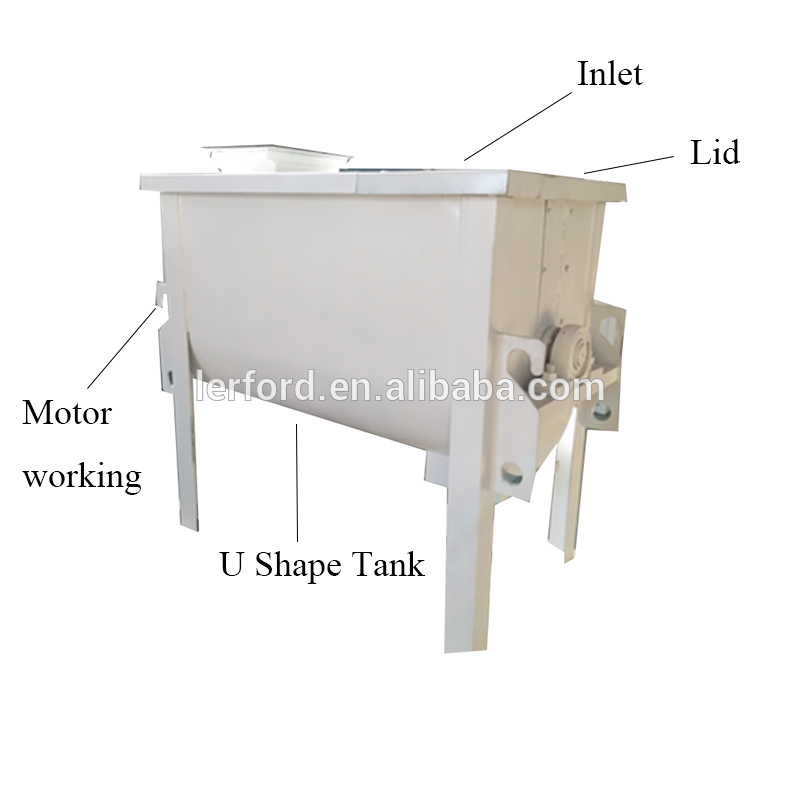 Fine Powder Mixer Mixing of Food Powder Ribbon Mixer Machine Wet and Dry Powder Mixer