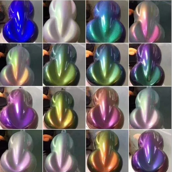 Chameleon Mica Pearl Powder Pigment Rainbow Chameleon Effect Pigment for Coating