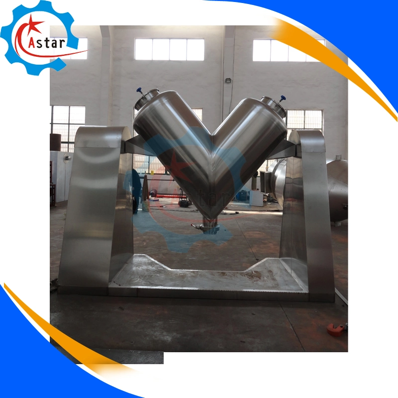 Ce Certificated Industrial Chemical Color Powder V Shape Dry Paint Powder Mixer
