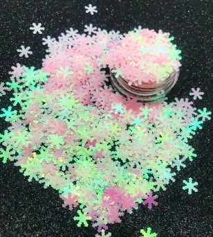 Wholesale Bulk Pink Snow Flakes Glitters