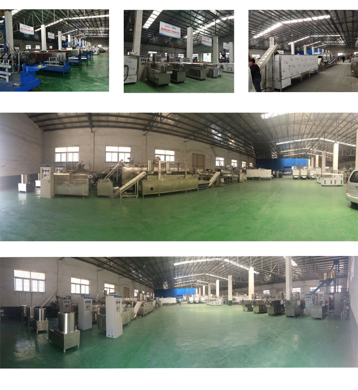 Automatic Corn Flakes Maker Breakfast Cereal Bulking Equipment Extruder Production Line