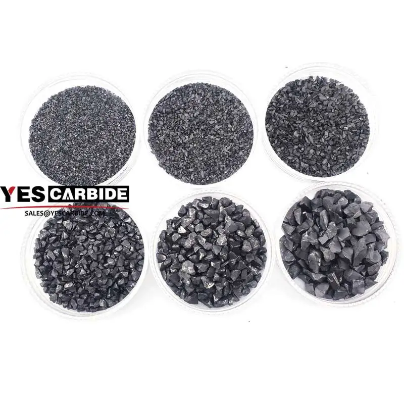 Crushed Tungsten Carbide Granules in 20~30 Mesh Particle Size