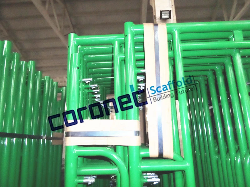 ANSI Building Material Construction High Quality Powder Coated Drop Lock Walk Thru Frame System Scaffold (CSWT564DL)