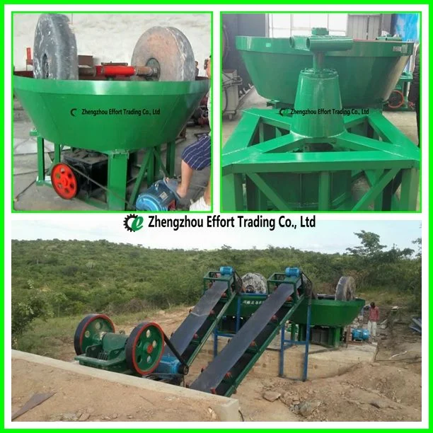 Top Quality Wet Pan Mill, Wet Grinding Mill for Gold Ore Mining