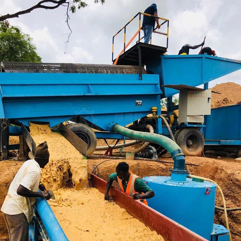 Alluvial Gold Washing Plant Gold Mining Panning Equipment Small Scale Alluvial Gold Equipment