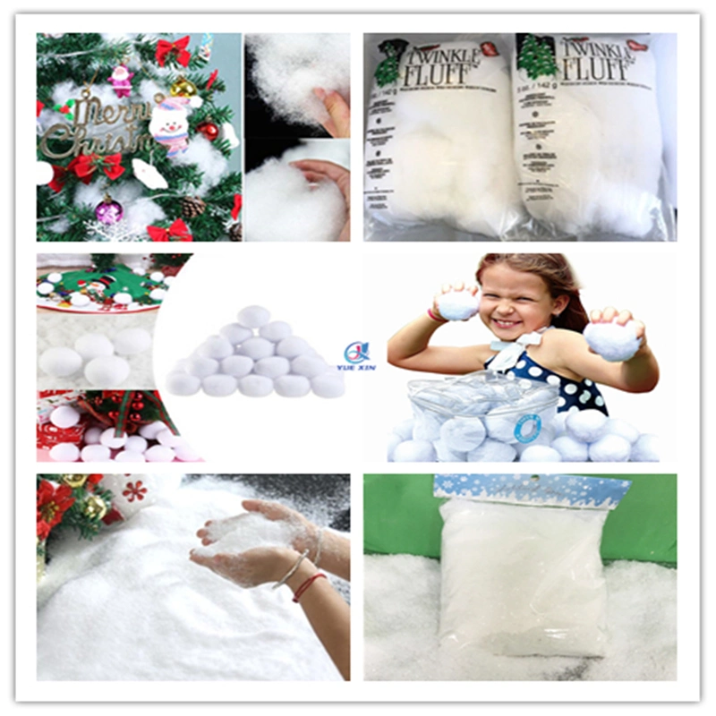 White Iridescent Snow Flake Mix for Store Decoration