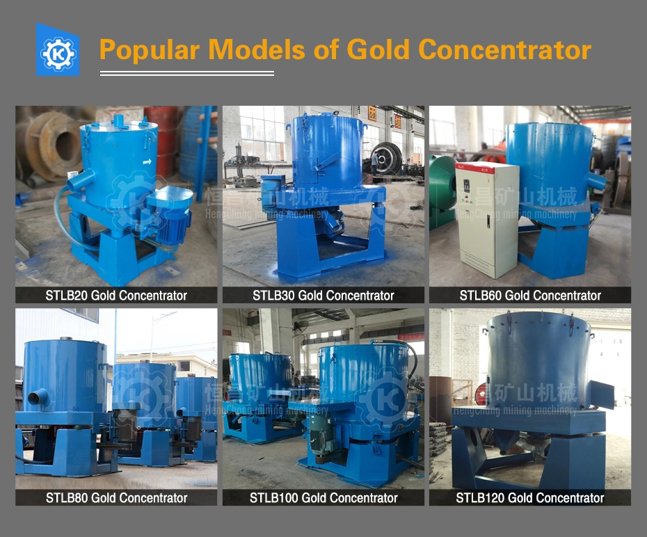 5 Tons Small Scale Gold Processing Plant Gold Recovery Equipment Stainless Steel Centrifugal Falcon Gold Concentrator