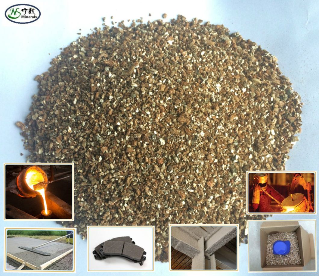 Construction Materials Expanded Vermiculite for Insulation Fireproof Board