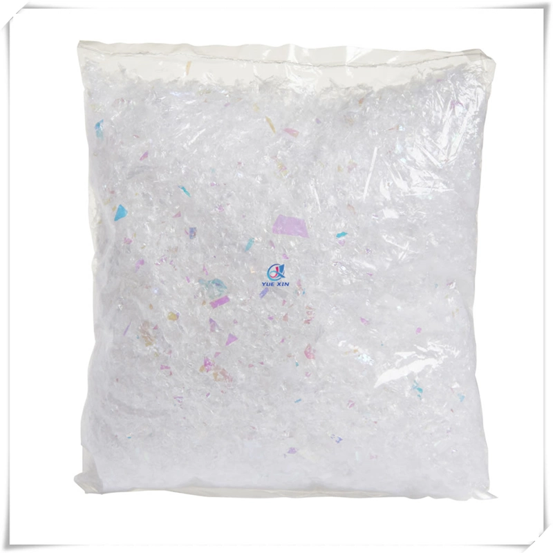 White Iridescent Snow Flake Mix for Store Decoration