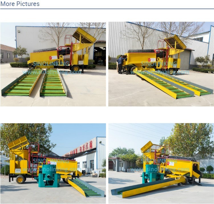 Large Gold Mining Trommel Equipment for Gold Recovery From Sinolinking Machinery