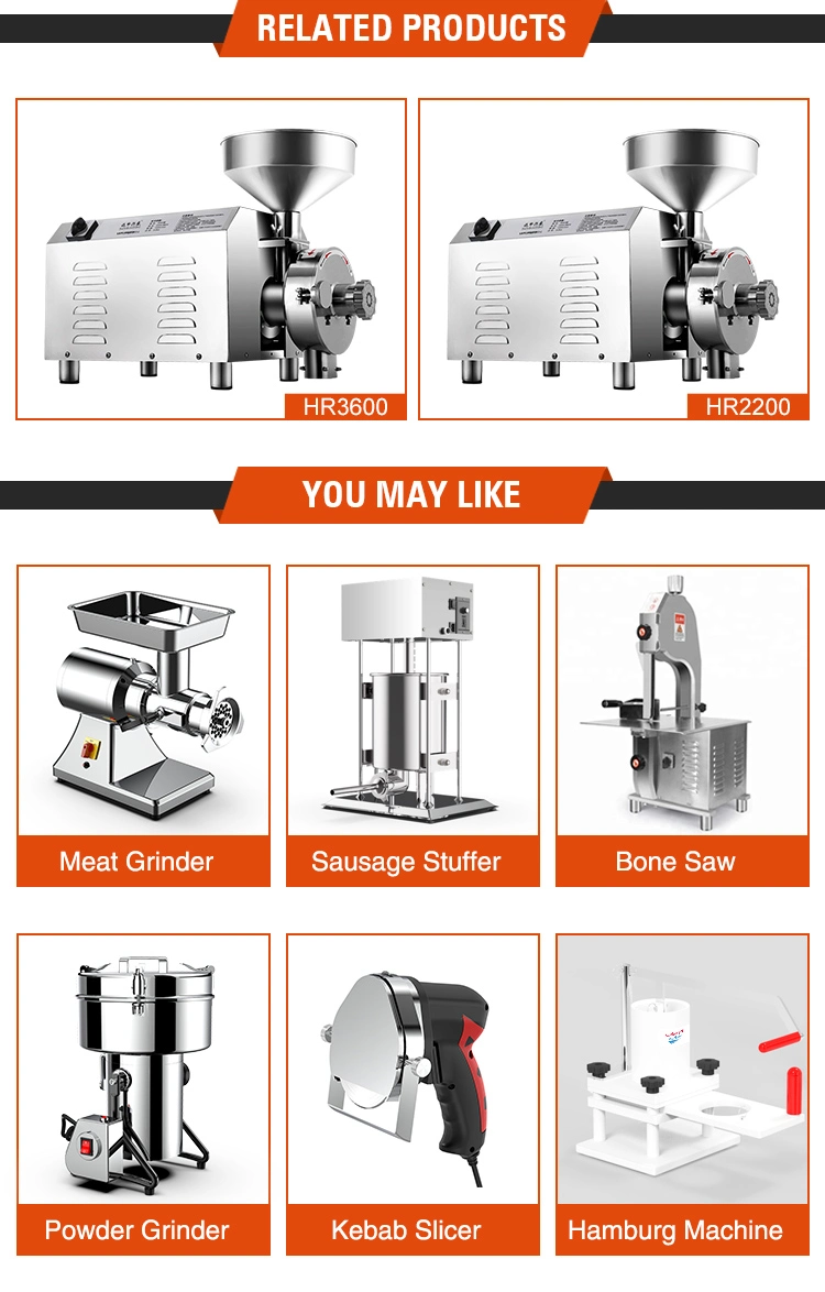 3000W Mini Dry Flour Mill Milling Machine Chilli Leaf Tea Grinding Turmeric Almonds Powder Grinder Machine