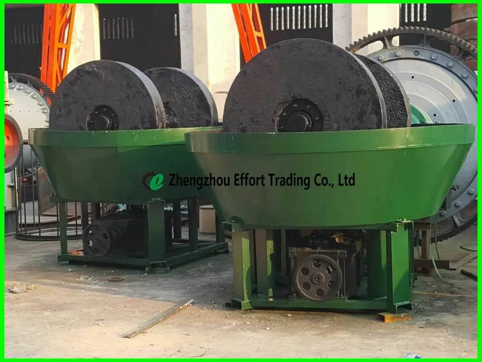 Top Quality Wet Pan Mill, Wet Grinding Mill for Gold Ore Mining