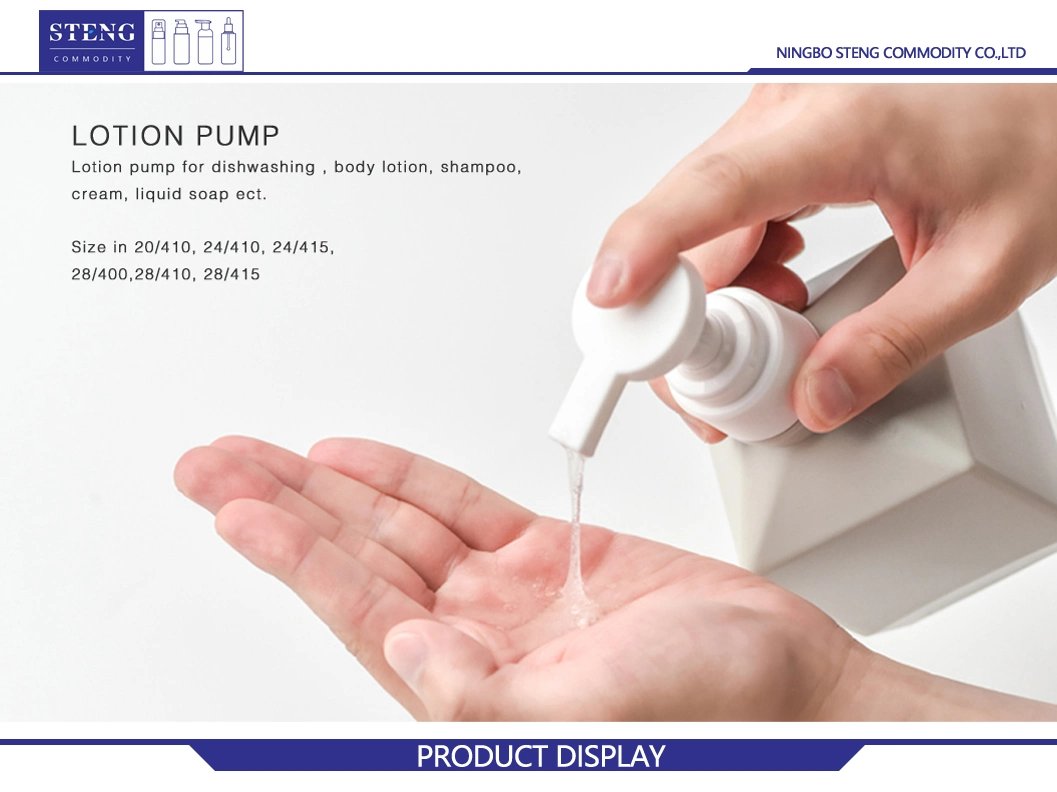 Wholesale Customize Size 20 24 28mm High Quality PP White Click Lock Pump