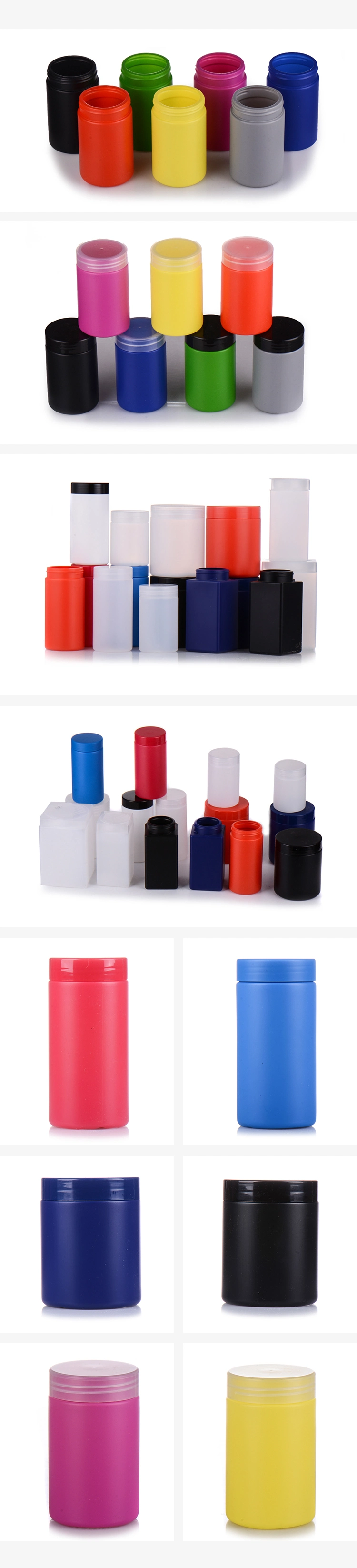HDPE Plastic Whey Powder Container Plastic Powder Medicine Bottle