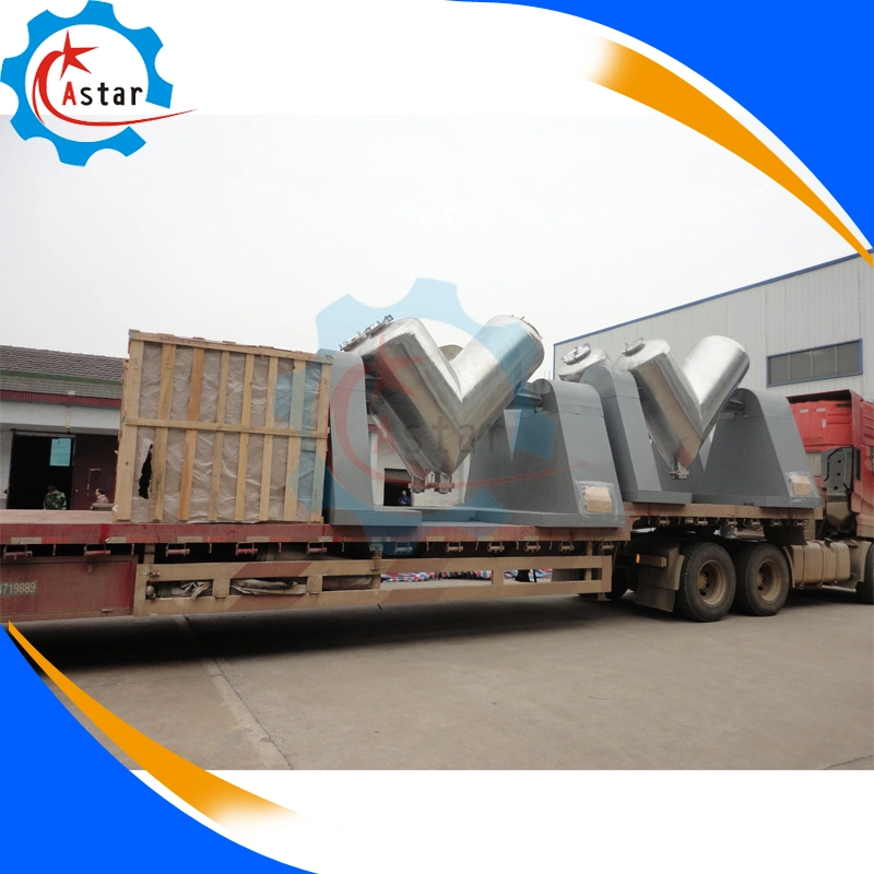Ce Certificated Industrial Chemical Color Powder V Shape Dry Paint Powder Mixer
