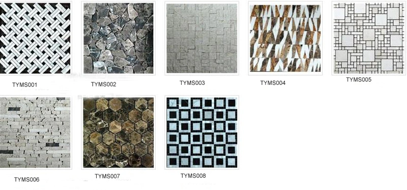 White Marble Herringbone Mosaic Pattern Mosaic Tile