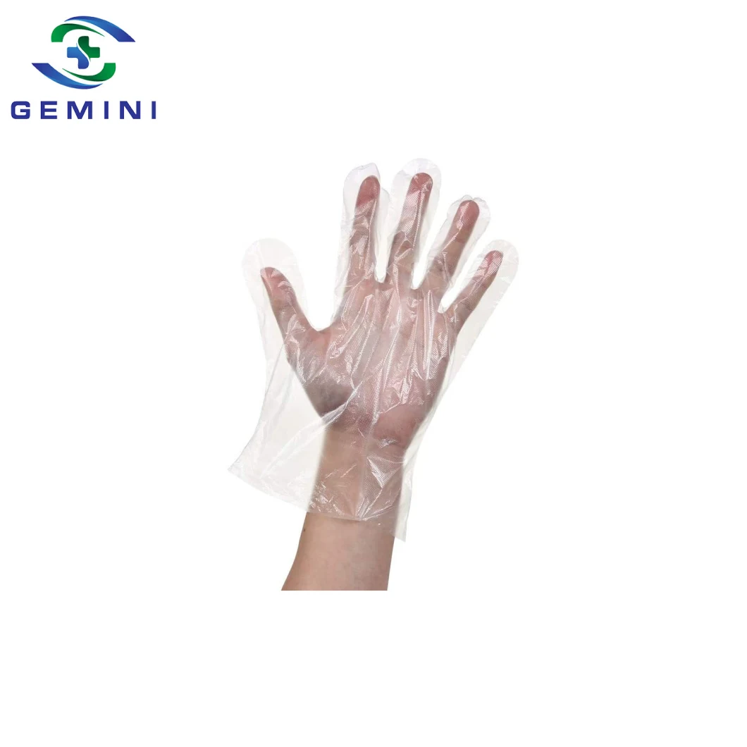 Food Handling Plastic Disposable PE Gloves (GPG-PE001)