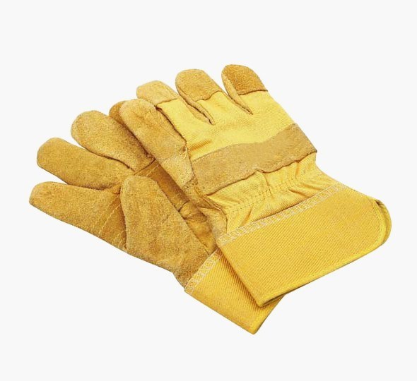Short Cowhide Leather Working Gloves for Industry