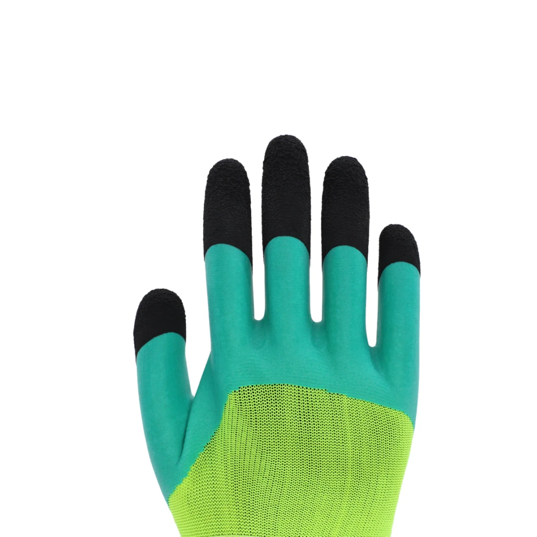 Work Labor Glove Softy Rubber Safety Latex Coated Gloves for Garden