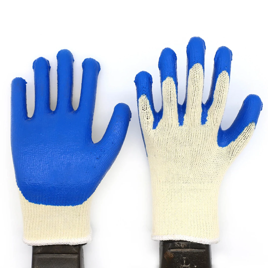 Wear Resistant and Puncture Resistant Working Gloves with Pure Cotton Yarn Impregnated