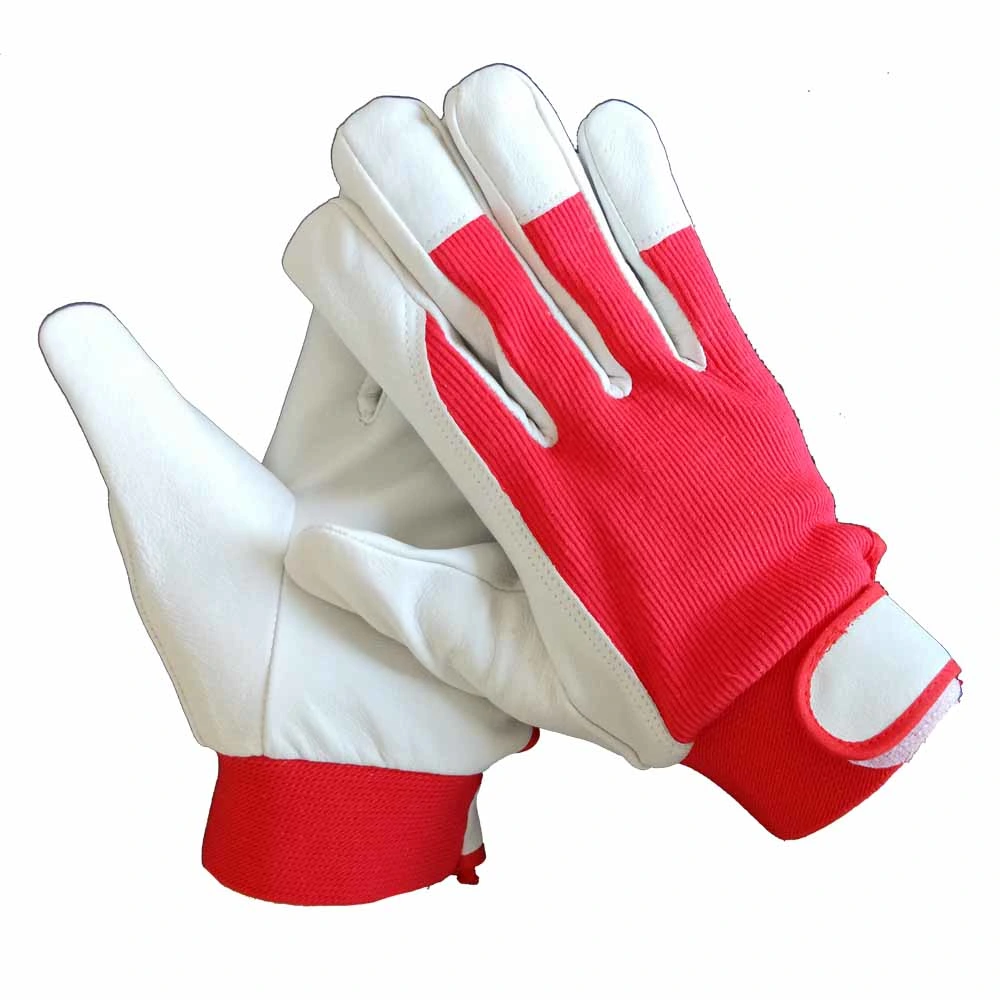 Cheap Piglet Skin Leather Driver Garden Work Wing Thumb Gloves