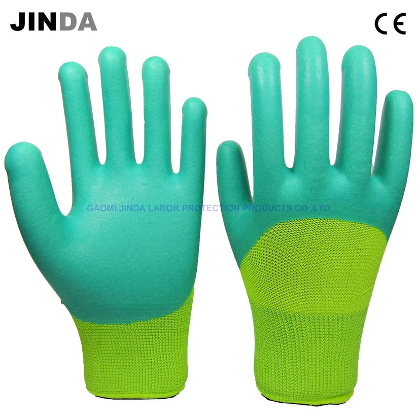 Breathable Latex Foam Coated Industrial Mechanic Working Gloves (LH311)
