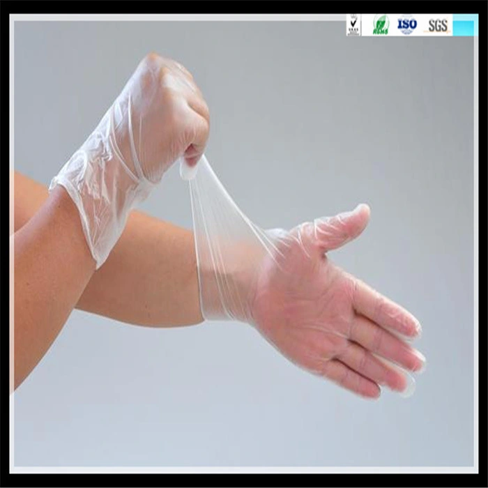 White Disposable Nitrile Rubber Gloves White Oil Resistant Gloves