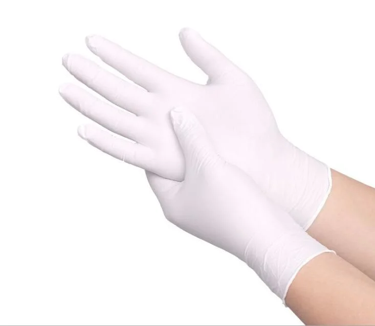 Disposable Powder Free Examination Health Work Inspection Nitrile Latex Gloves