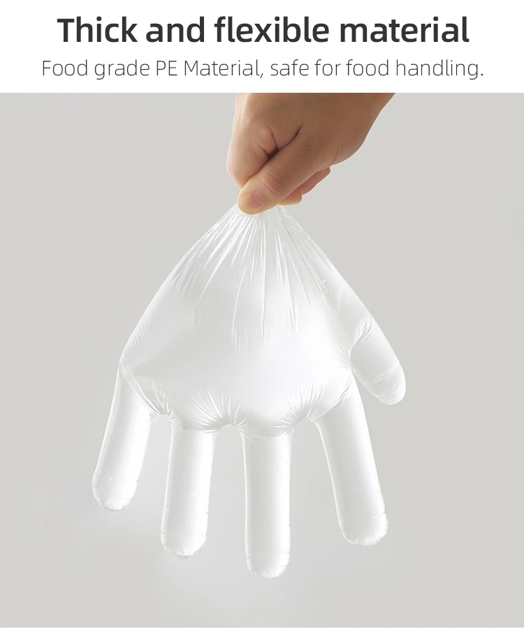 Disposable PE Plastic Gloves Transparent TPE CPE Disposable Gloves